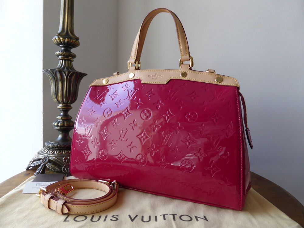 Louis Vuitton Brea MM in Rose Velour Vernis - SOLD