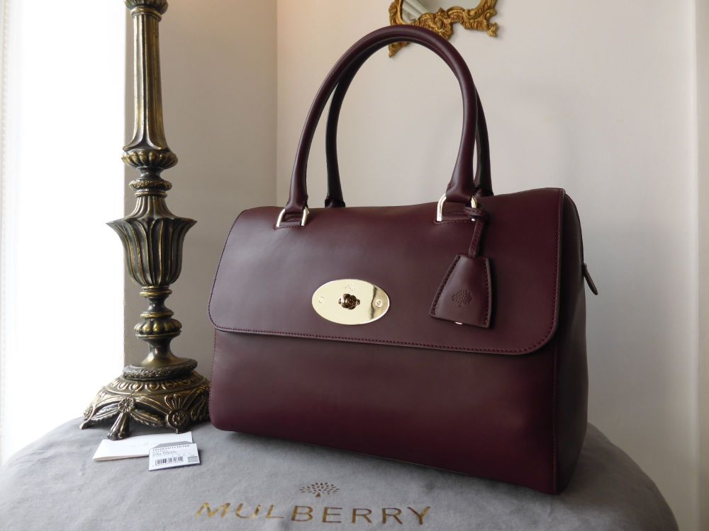 Mulberry Del Rey (Larger Sized) in Oxblood Silky Nappa Leather - SOLD