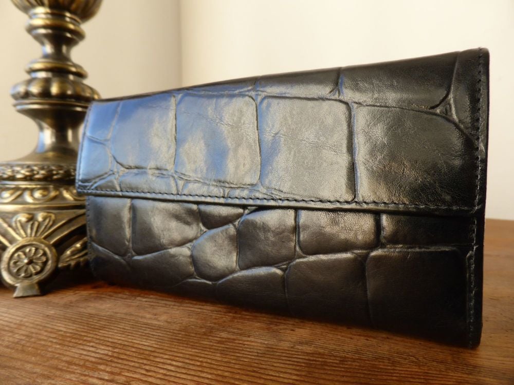 Mulberry Vintage Continental Purse in Black Congo Leather