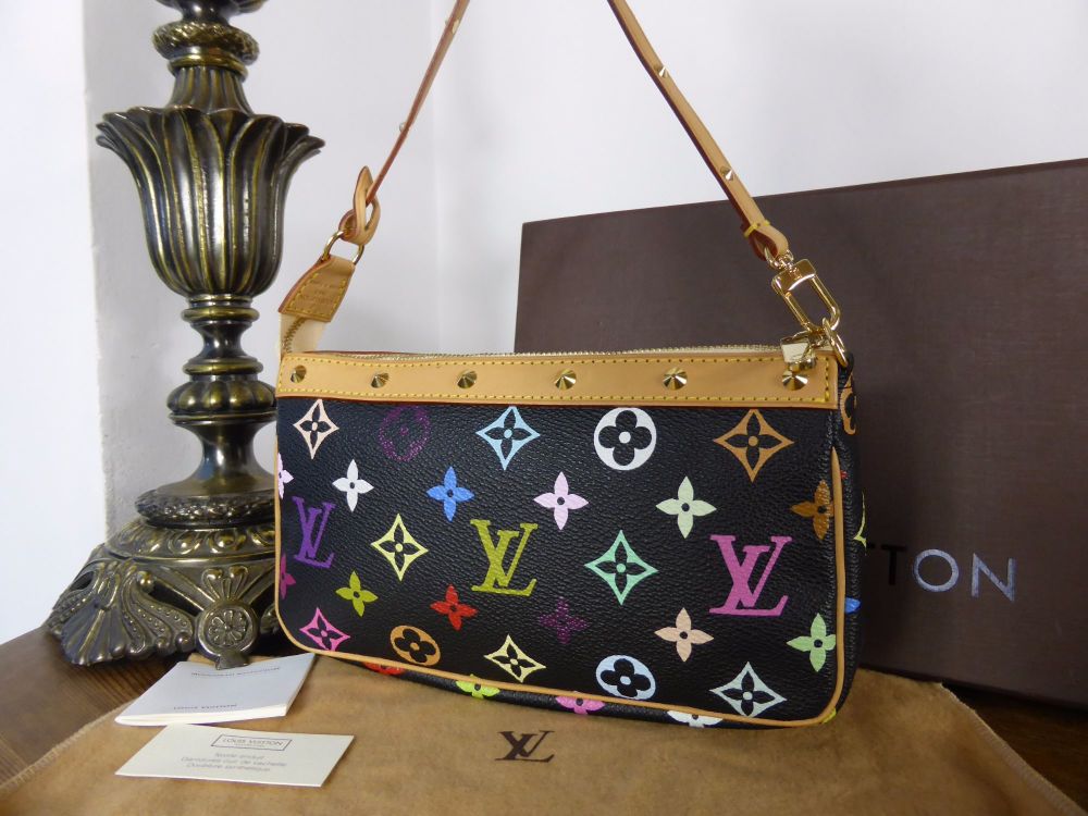 Louis Vuitton Pochette in Monogram Multicolore Noir - SOLD