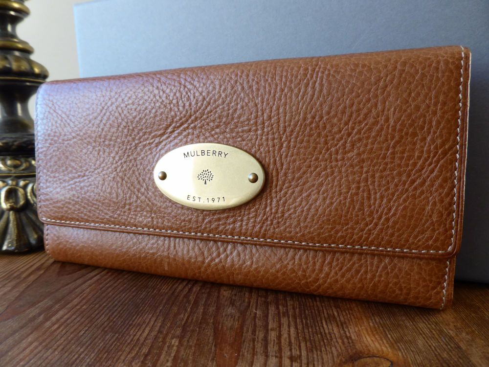 Mulberry Continental Purse in Oak Natural Leather SOLD