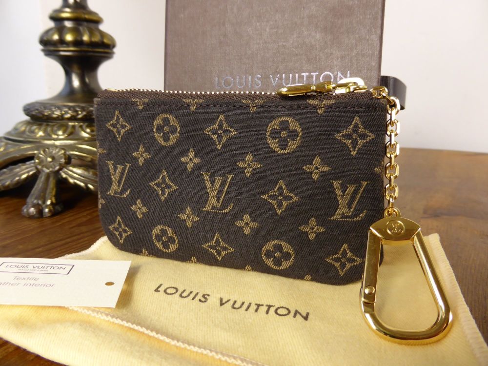 Louis Vuitton Porte-Cles Zip Pouch in Ebene Mini Lin - SOLD