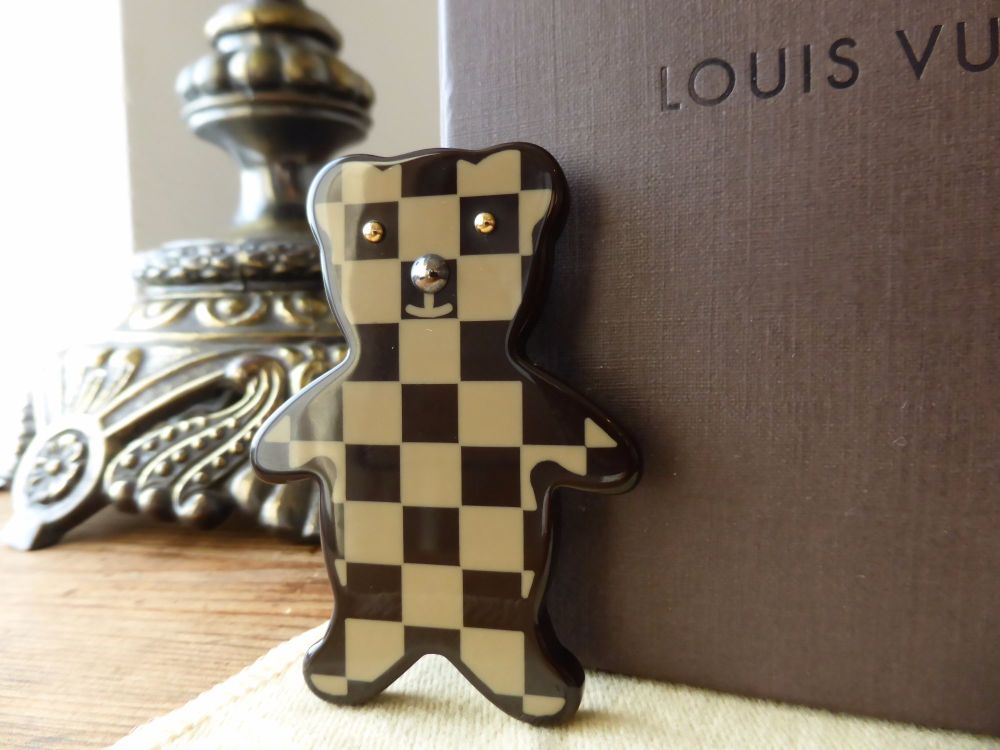 Louis Vuitton Louis Vuitton Teddy Bear Monogram Brooch Pin