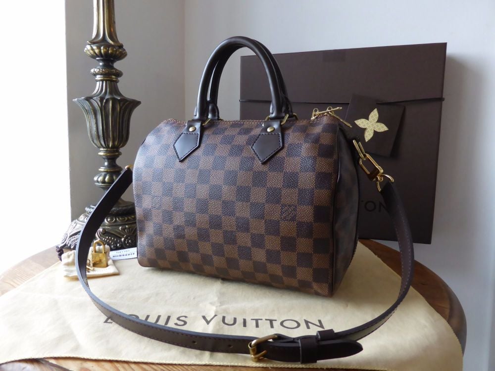 Louis Vuitton Speedy Bandouliere 25 Review, Mod Shots, Pros and Cons,Speedy  B 25,Damier Ebene 