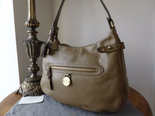 Mulberry Somerset Hobo in Khaki Pebbled Leather - SOLD