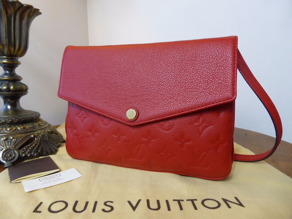 Louis Vuitton Twice in Cherry Red Empreinte Leather - SOLD