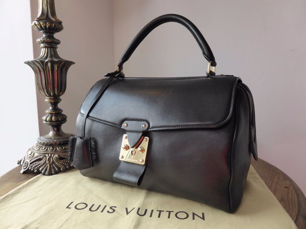 Louis Vuitton Boston Glazed Dark Brown Calf Leather Reversible