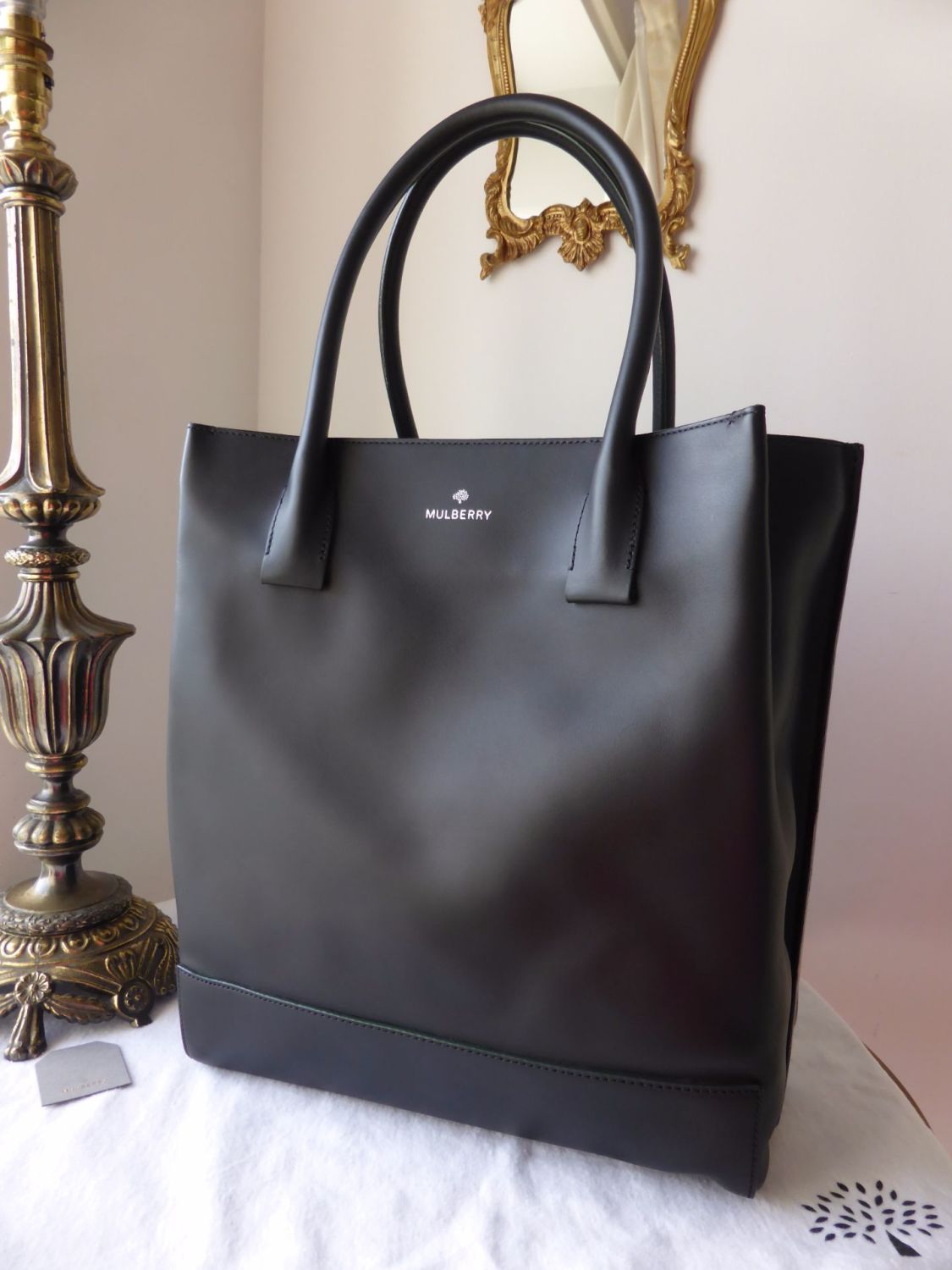 Mulberry Arundel Tote in Black Calf Nappa - SOLD