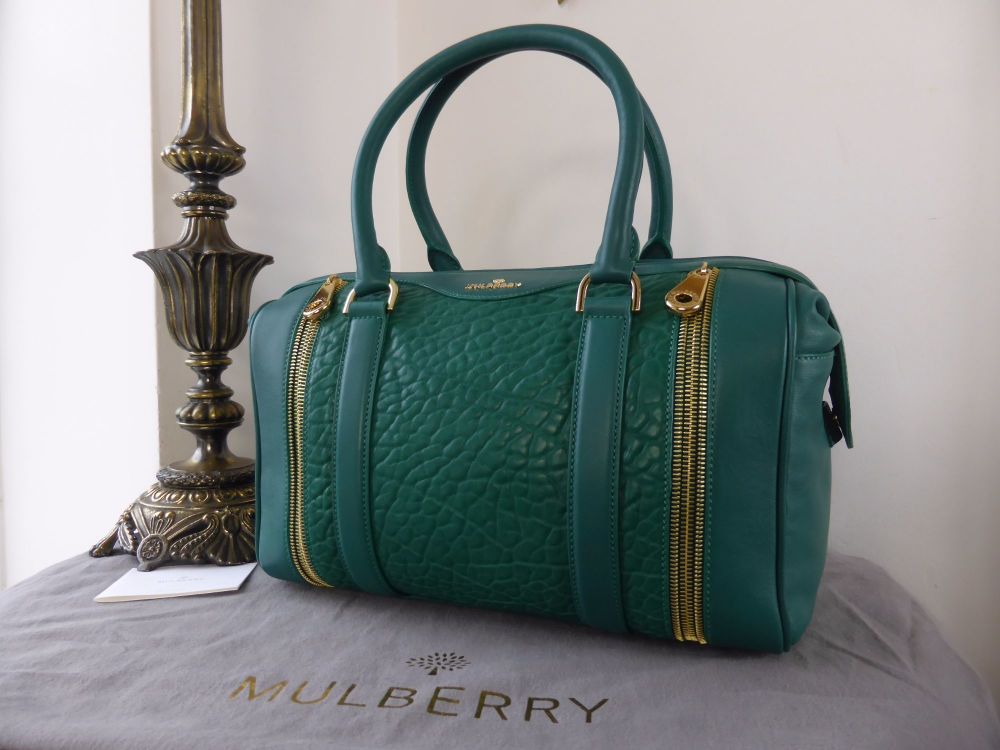 Mulberry Tasha in Emerald Shrunken Calf Leather - SOLD