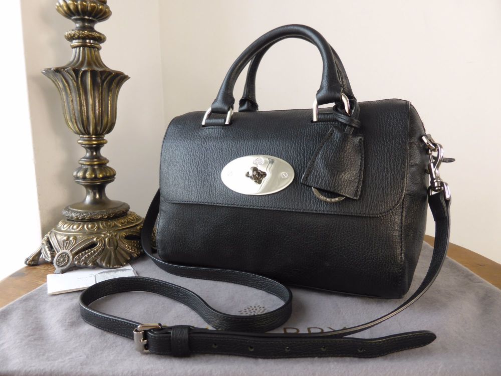 Mulberry Del Rey (Small) in Black Grainy Print Leather - SOLD