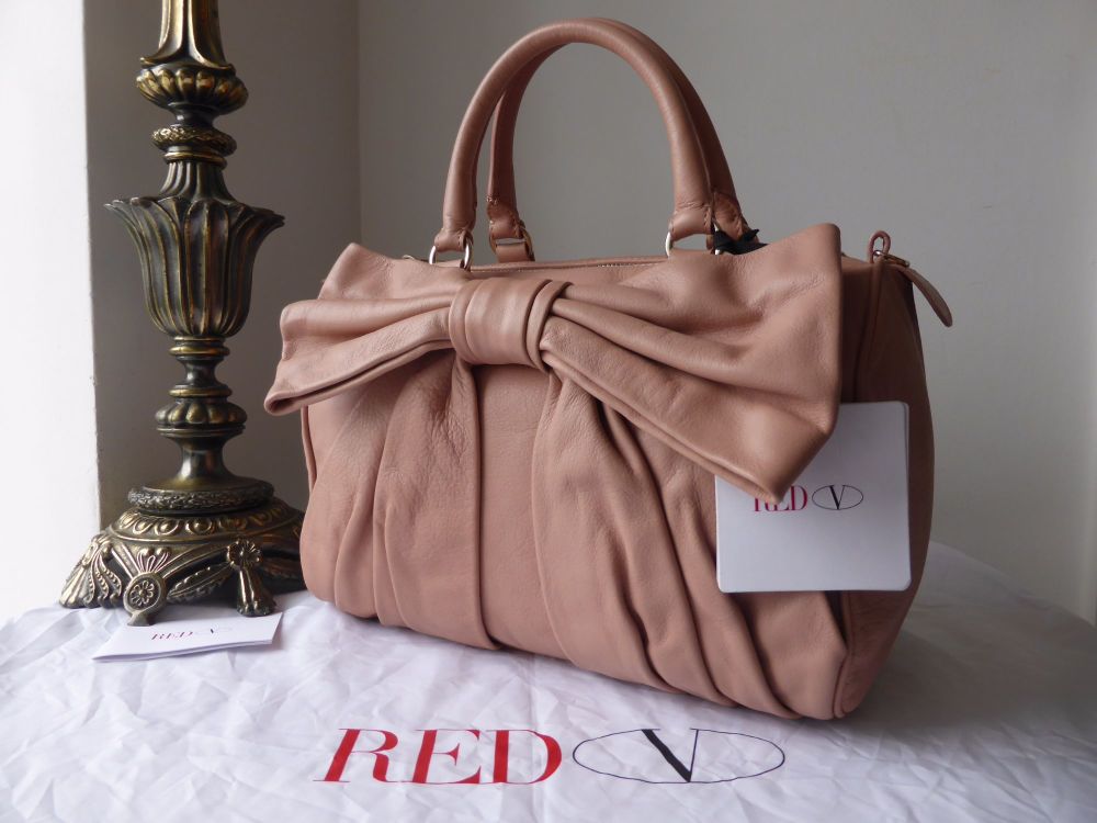 desinfektionsmiddel Køb Parasit RED Valentino Bow Bag in Cammeo Pink Calfskin Leather - SOLD
