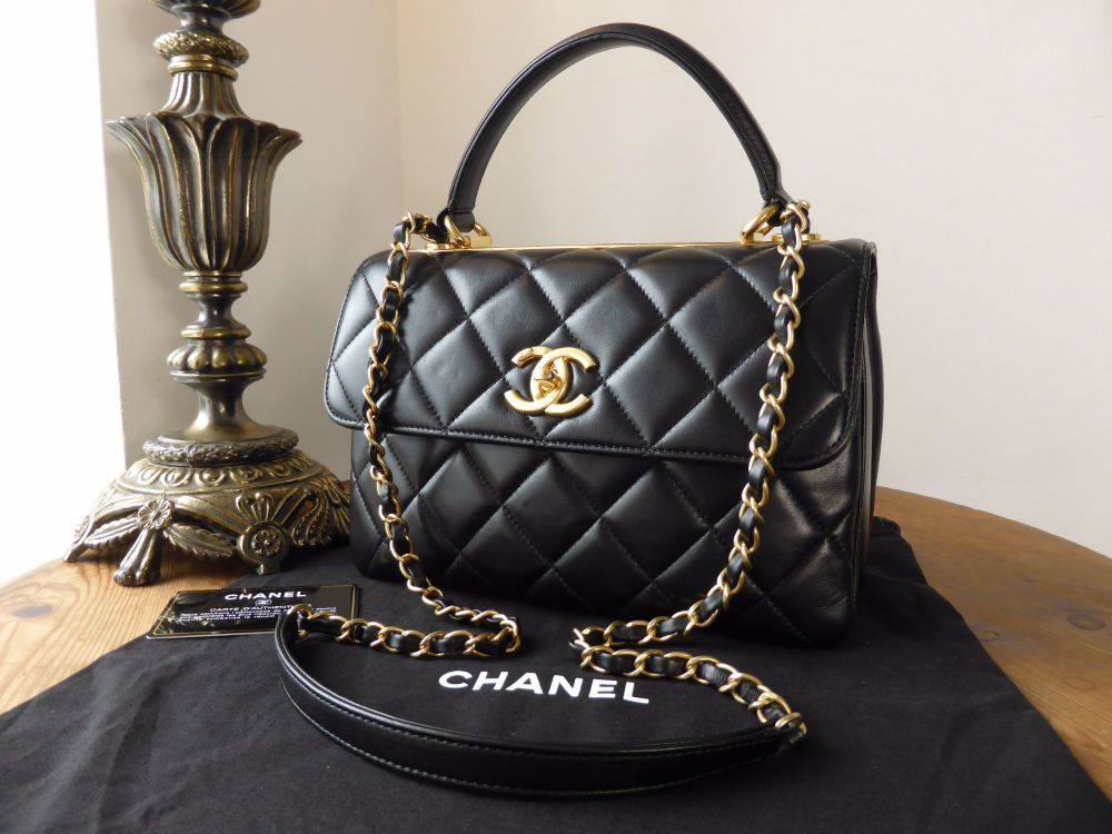 Chanel Trendy CC Small Flap in Black Lambskin with Gold Hardware - SOLD