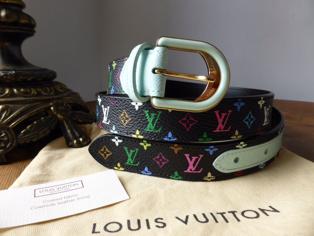 Louis Vuitton Belt in Multicolore Noir M9732