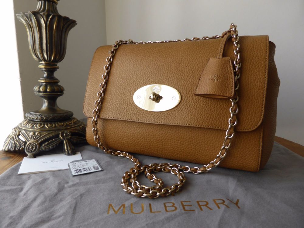 Mulberry Lily Medium in Deer Brown Soft Grain Leather 