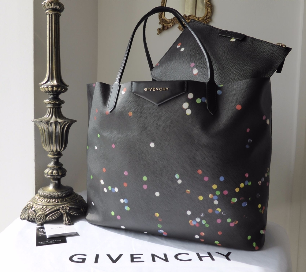 Givenchy Antigona Large Tote in Black Confetti Saffiano Print - SOLD