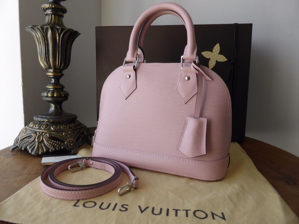 Louis Vuitton Light Pink Rose Ballerine Epi Alma PM with Charm