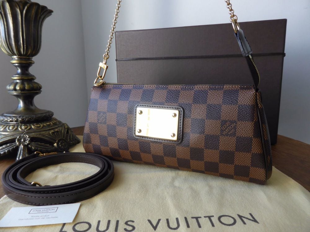 Louis Vuitton Eva Shoulder Clutch in Damier Ebene - SOLD