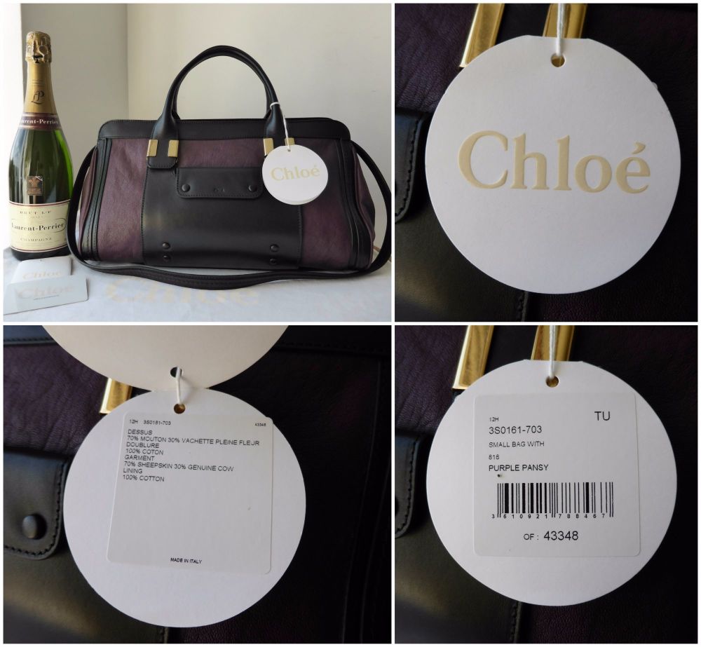 Chloe Alice Medium Patchwork Shoulder Bag in Purple Pansy - SOLD