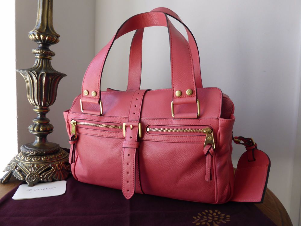 Mulberry Medium Mabel in Lipstick Pink Soft Spongy Leather - SOLD