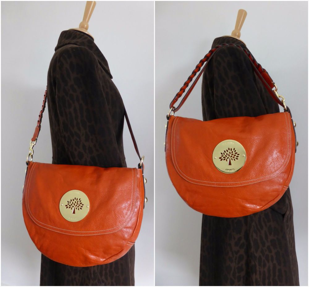 Mulberry Daria Satchel in Burnt Orange Soft Spongy Leather - SOLD