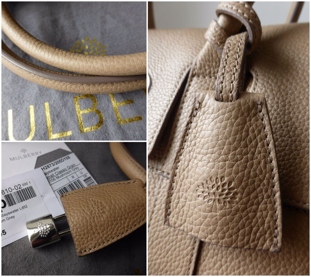 Mulberry Classic Bayswater in Mushroom Small Classic Grain - SOLD