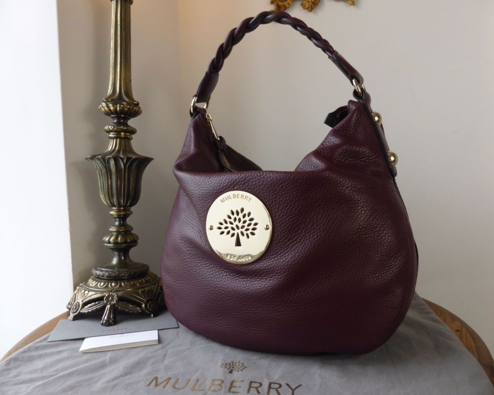Mulberry Medium Daria Hobo in Oxblood Soft Spongy Leather