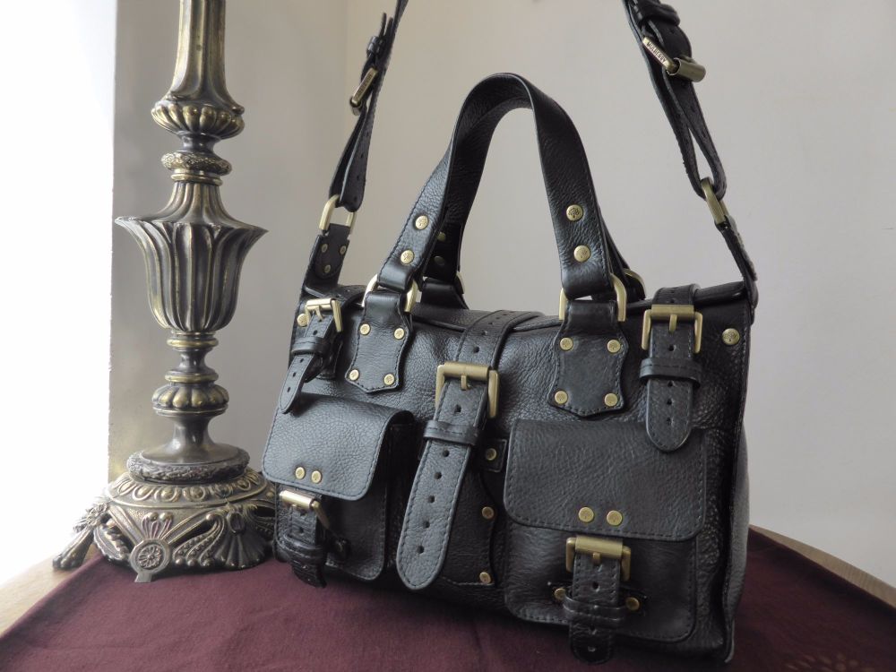 Mulberry Rosemary in Black Darwin Leather