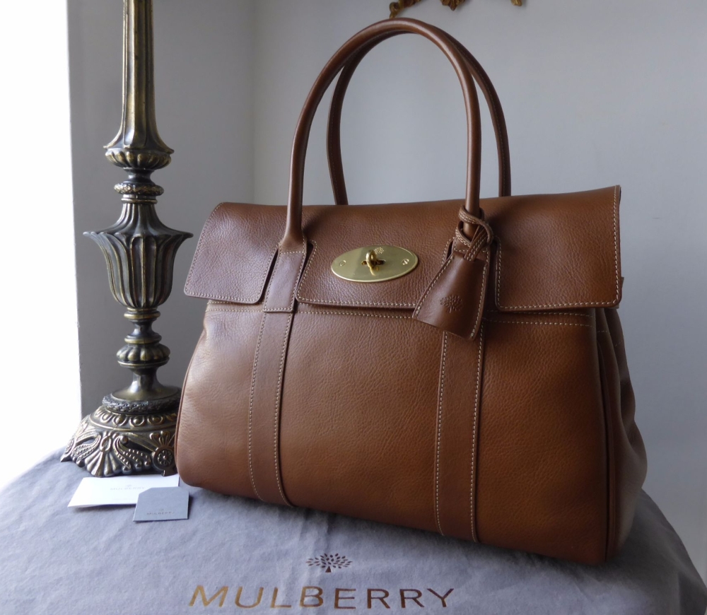 Mulberry Classic Bayswater in Oak Natural Leather with Gold Hardware - SOLD