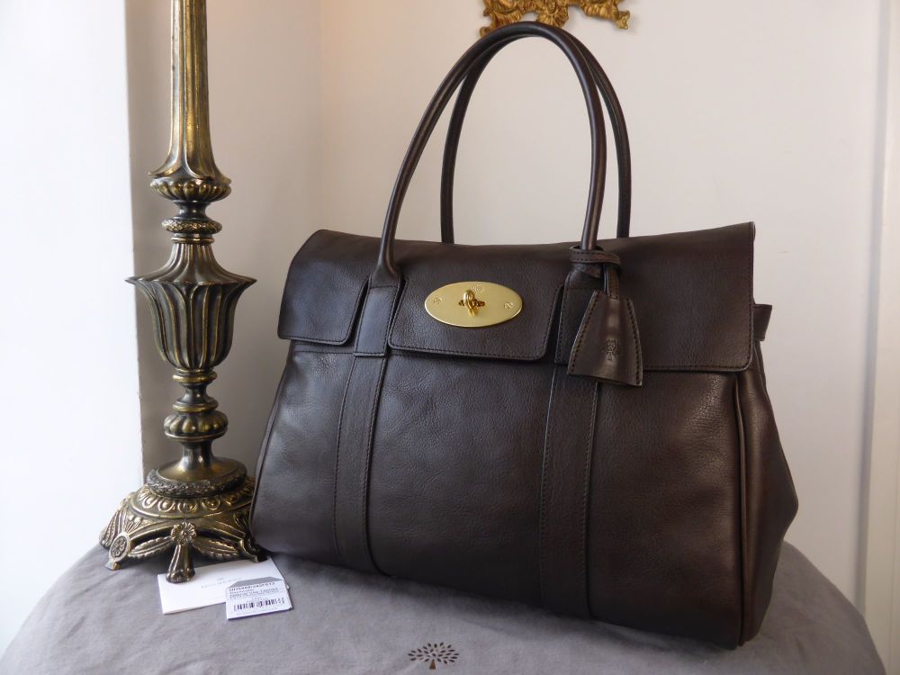 Mulberry Classic Bayswater in Chocolate Natural Vegetable Tanned Leather - SOLD
