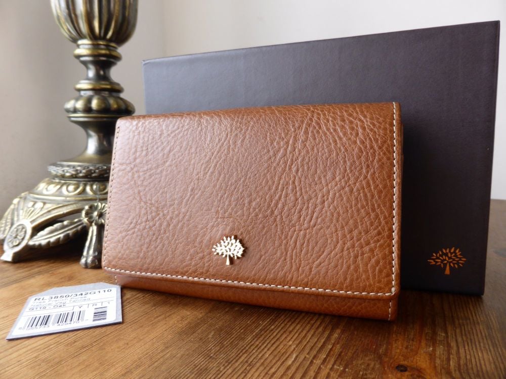 Mulberry Tree French Purse in Oak Natural Leather - SOLD