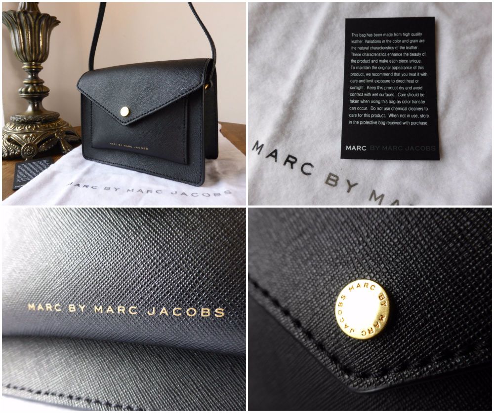 Marc by Marc Jacobs Mini Crossbody in Black Saffiano Leather - SOLD