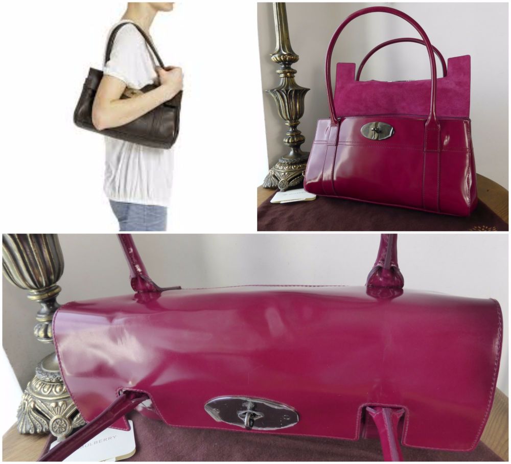 Mulberry East West Bayswater in Fuchsia Spazzalato Leather - SOLD