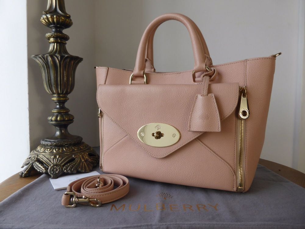 Mulberry Small Willow Tote in Ballet Pink Grainy Calf Leather - SOLD