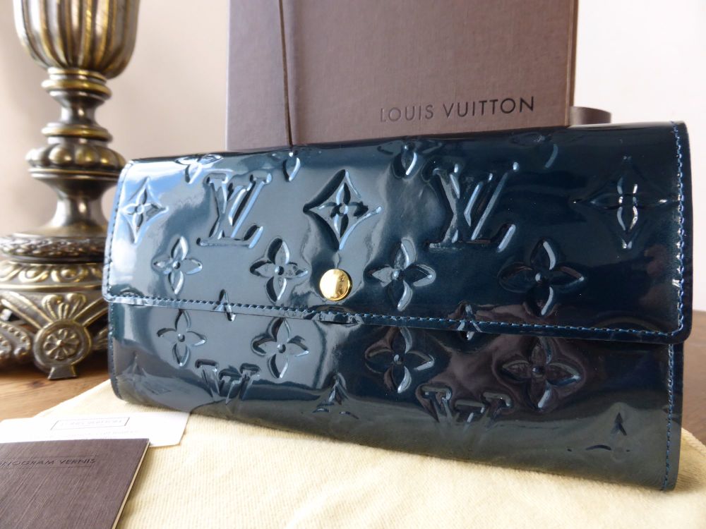 Louis Vuitton Sarah Purse in Bleu Nuit Monogram Vernis - SOLD