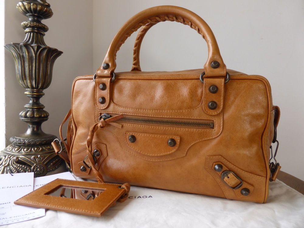 Balenciaga Classic Box Bag in Caramel Chevre - SOLD