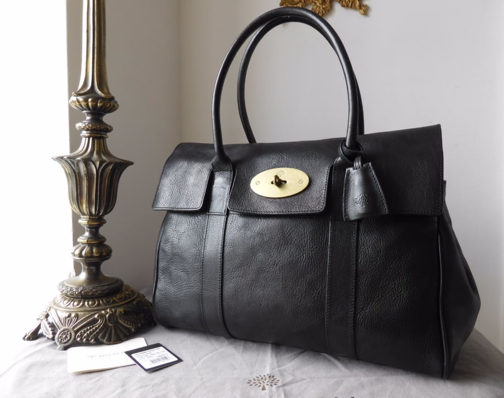 Mulberry Classic Bayswater in Black Natural Leather 