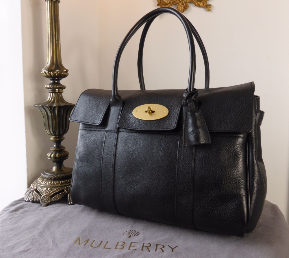 Mulberry Classic Bayswater in Black Natural Leather - SOLD
