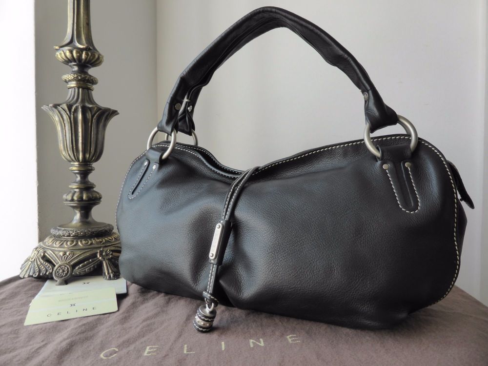 Celine Bittersweet Shoulder Bag in Black Calfskin