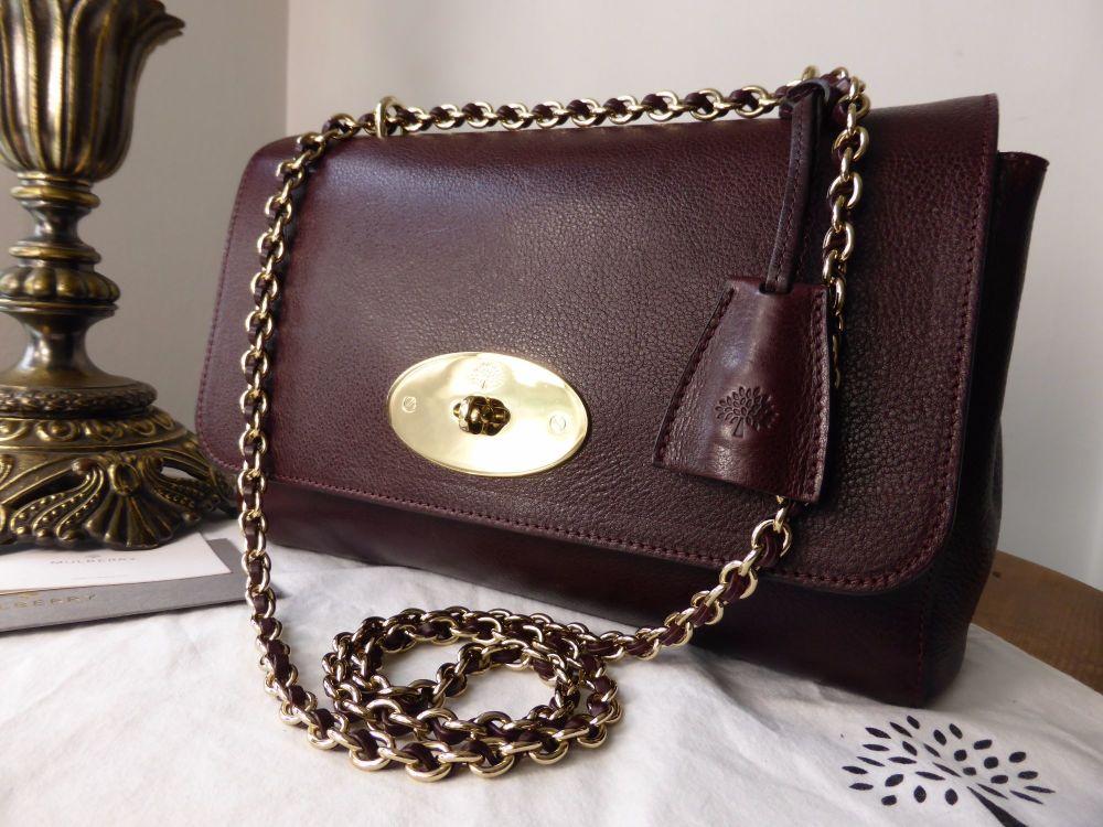 Mulberry Lily Medium in Oxblood Natural Leather 