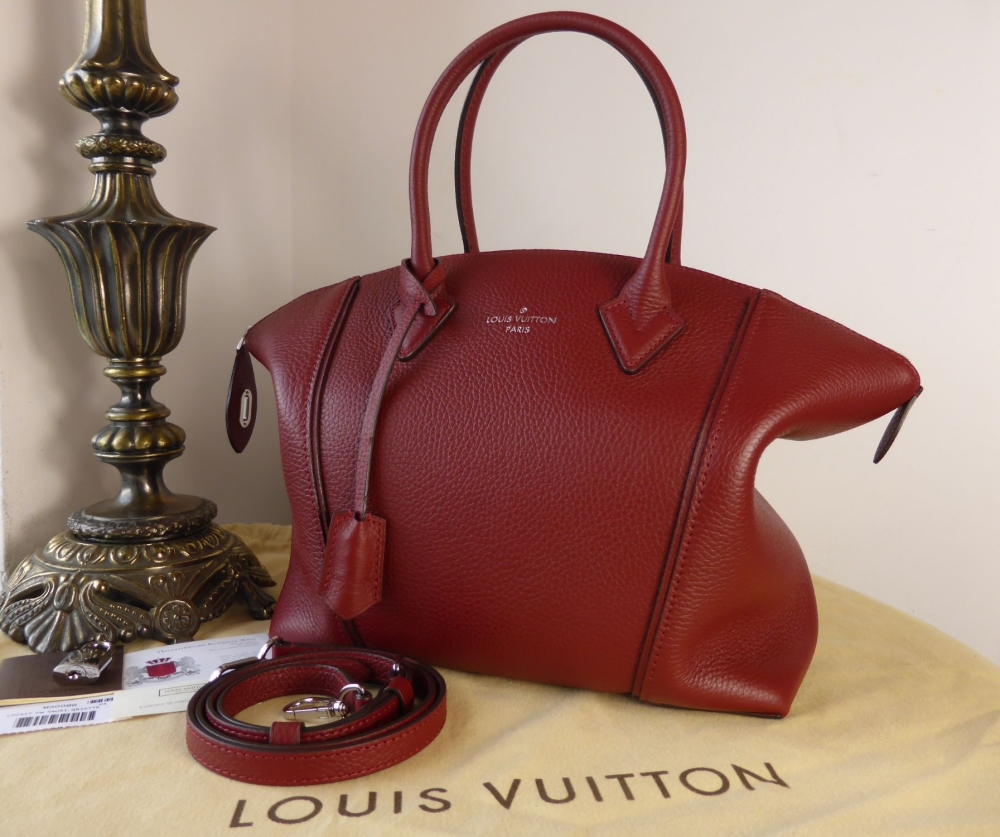 Louis Vuitton Red Taurillon Soft Lockit PM