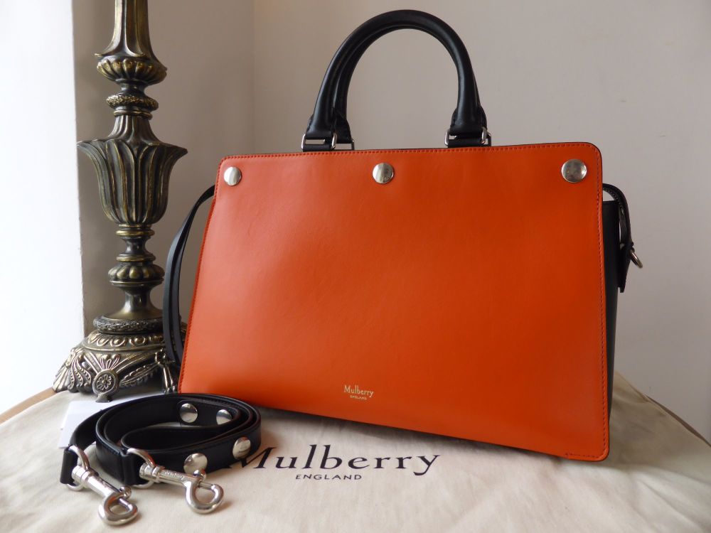 Mulberry Chester in Bright Orange Smooth Calf Leather - SOLD