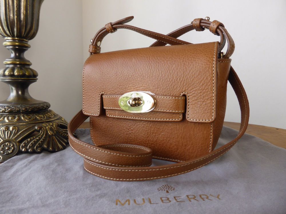 Mulberry Mini Shoulder Bayswater in Oak Natural Leather - SOLD