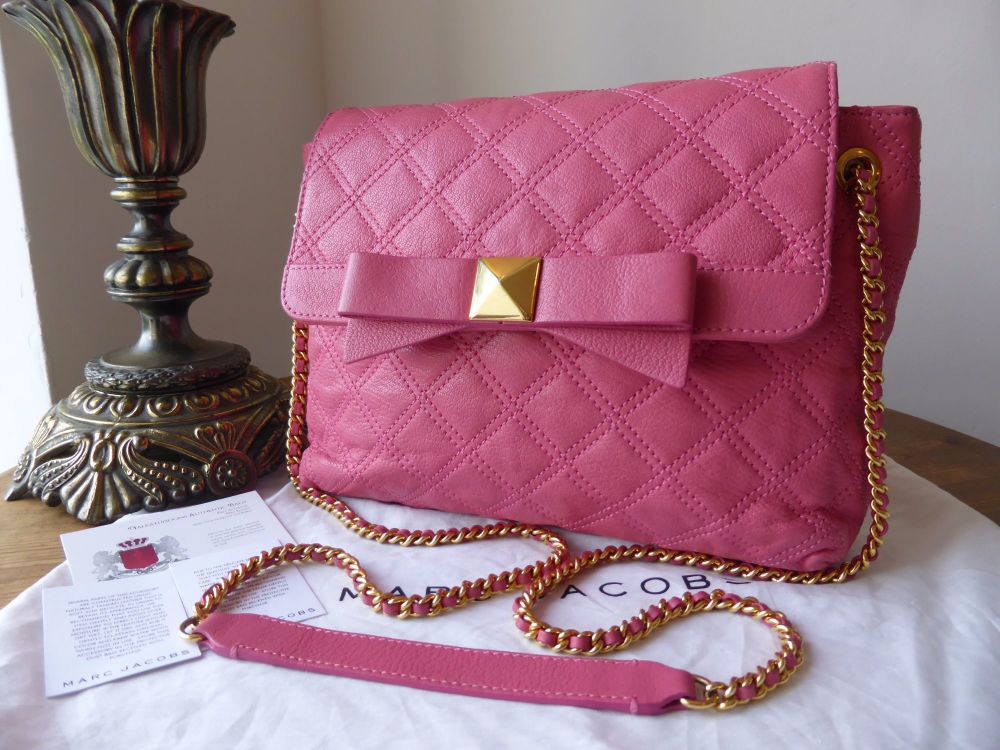 Marc Jacobs Medium 'The New Single' in Grainy Pink Quilted Calfksin - SOLD