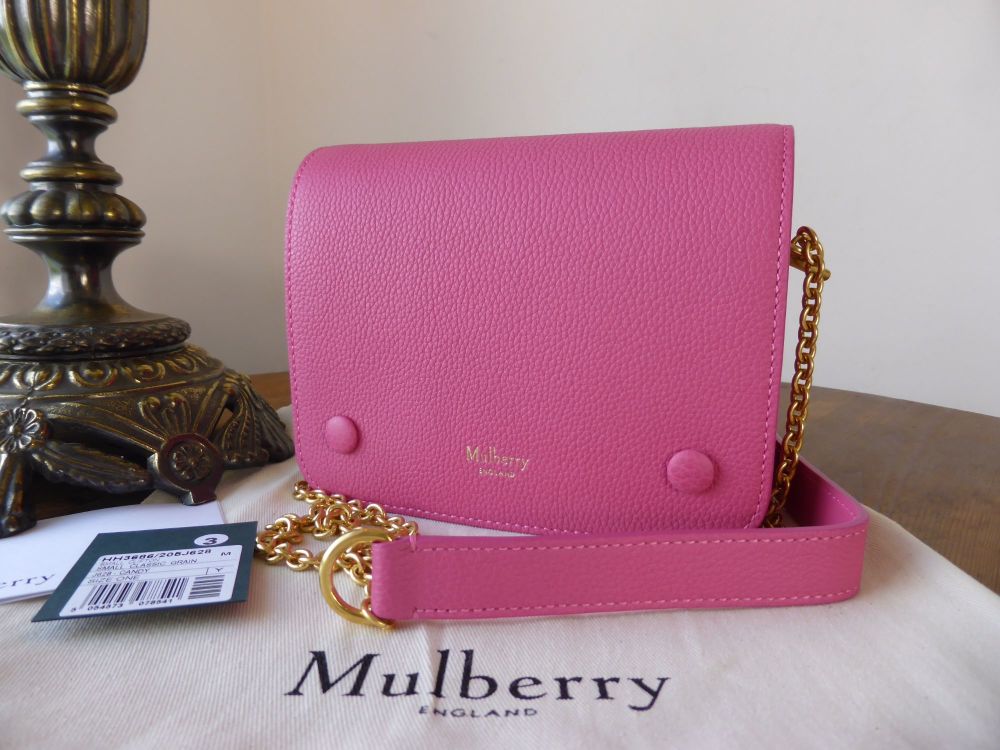 Mulberry Small Clifton in Candy Pink Small Classic Grain - SOLD