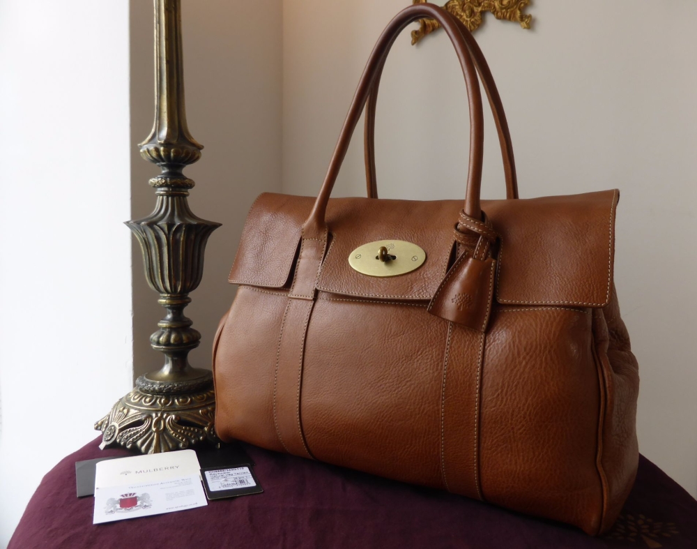 Mulberry Classic Heritage Bayswater in Oak Natural Leather with Brass Hardware - SOLD