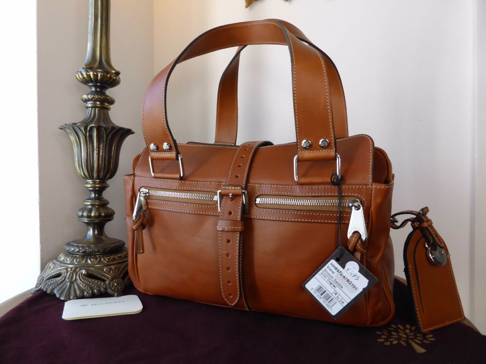 Mulberry Medium Mabel in Cognac Smooth Saddle Leather - SOLD