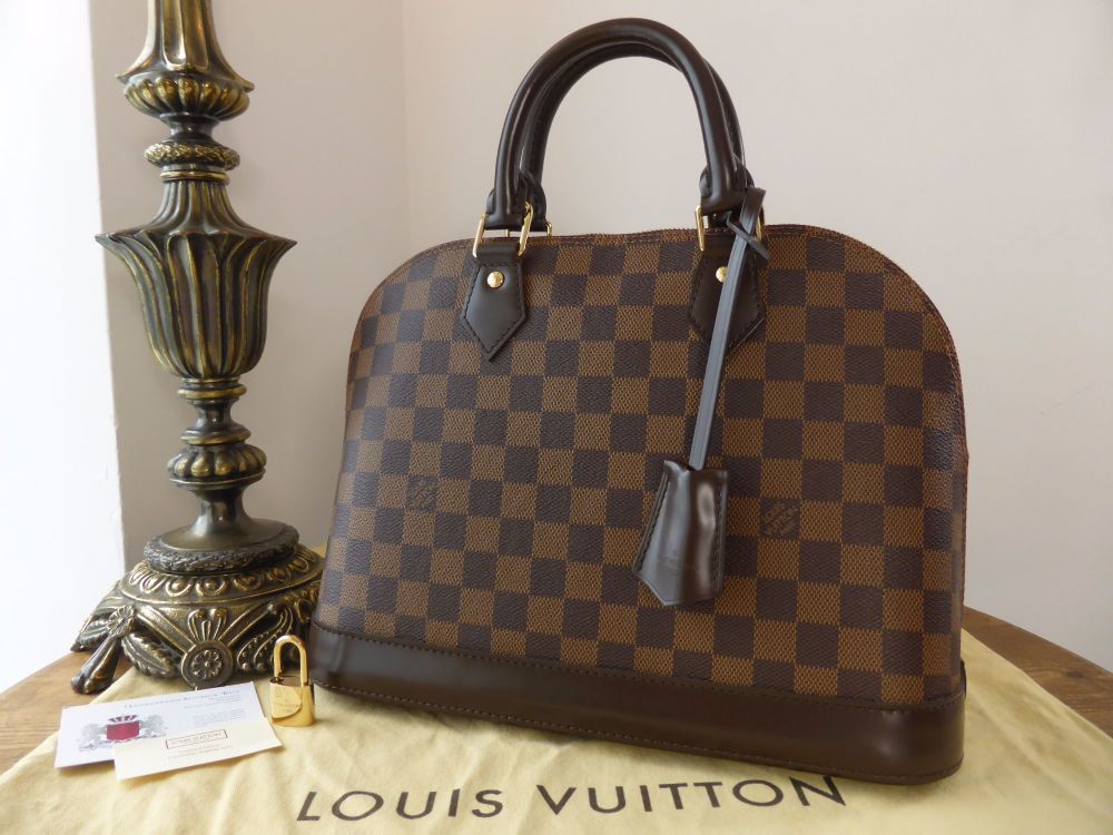 Louis Vuitton Alma BB Damier Ebene Shoulder Bag Brown