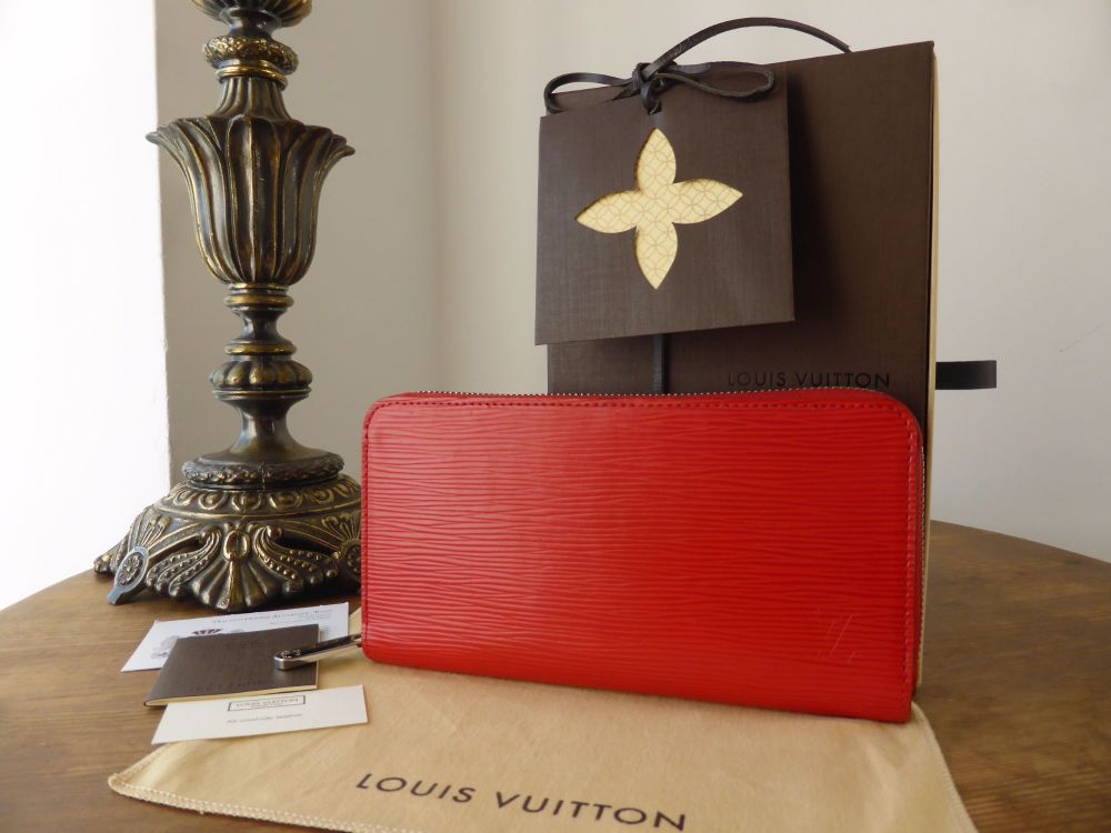 Louis Vuitton Zippy Continental Wallet in Coquelicot Epi Leather - SOLD