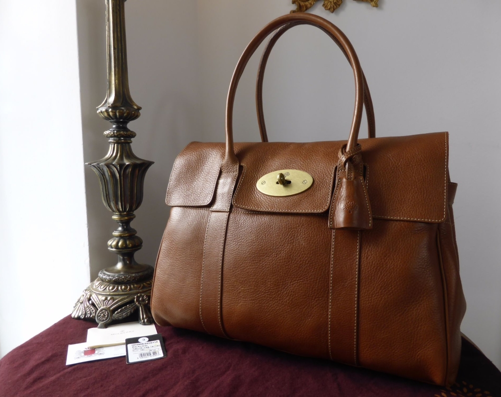 Mulberry Classic Heritage Bayswater in Oak Natural Leather with Brass Hardware - SOLD