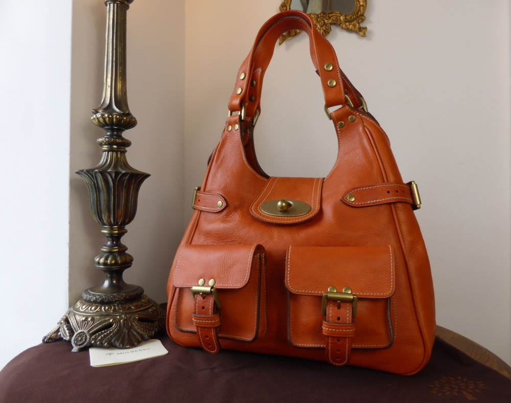 Mulberry Annie Shoulder Bag in Ginger Darwin Leather 